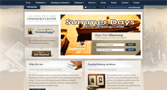 Desktop Screenshot of genealogycenter.org